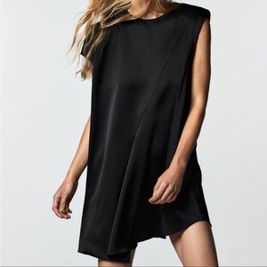 ZARA Assymetrical satin dress